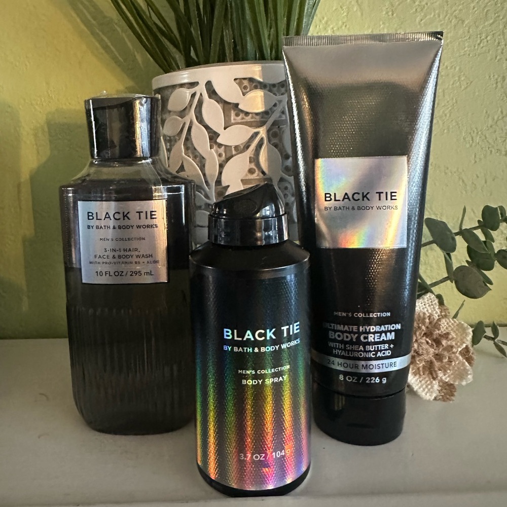 Bath & Body Works Black Tie Collection with Iridescent Touch